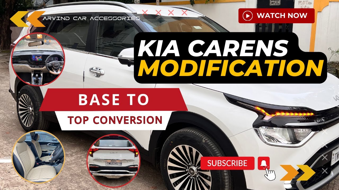 Kia carens base model modification |kia carens 2023 modified