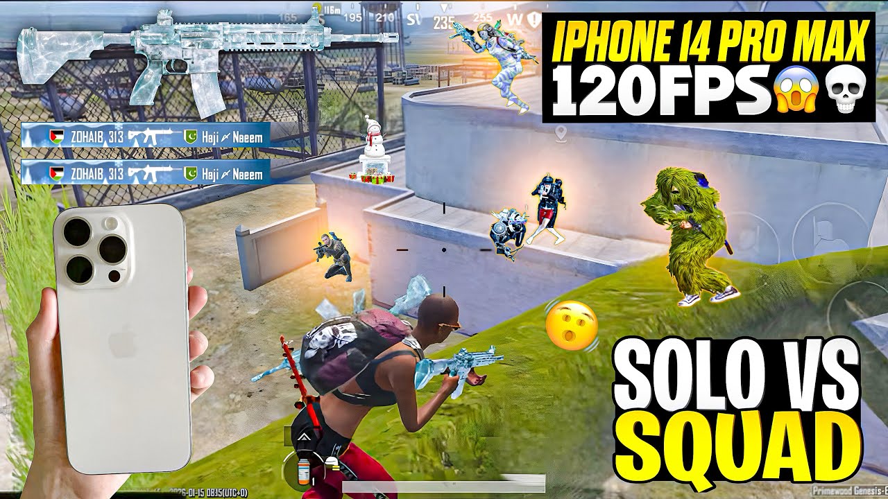 IPHONE 14 PRO MAX PUBG 😱🔥 Test In New UPDATE 4.3 • PUBG 120FPS Gameplay 
