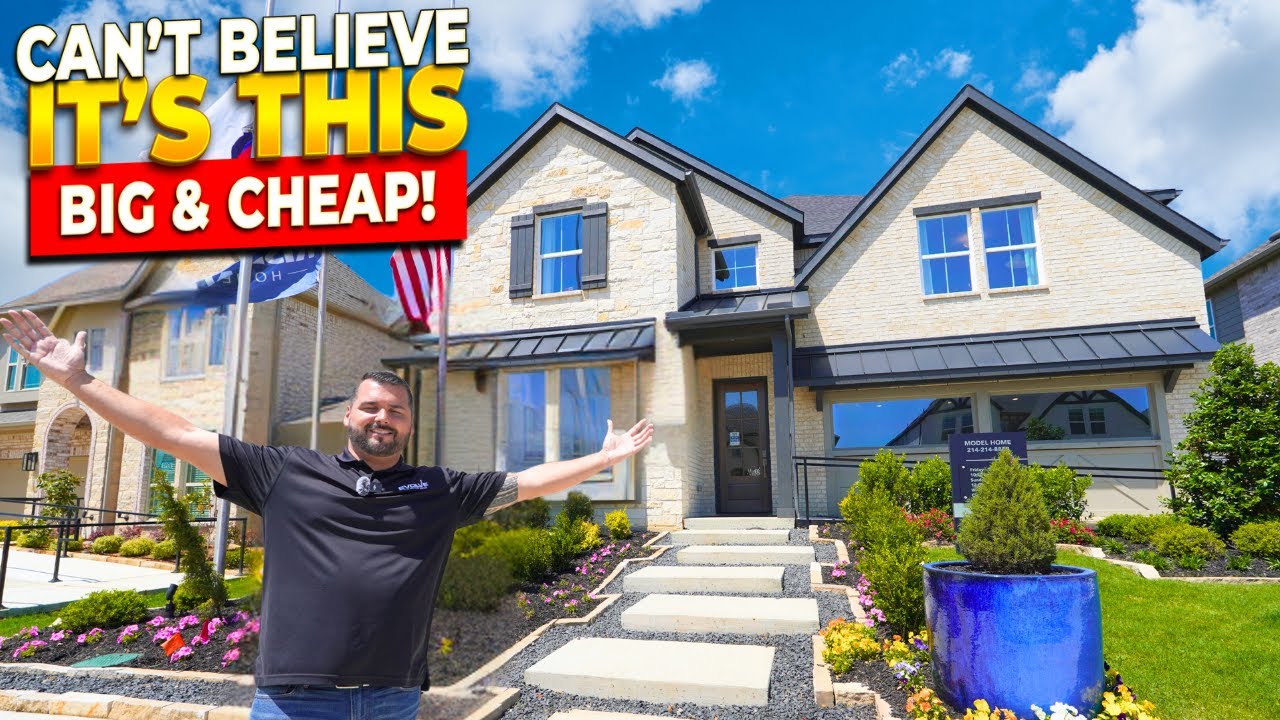 Inside Dallas Texas CHEAPEST New Construction Homes | Huge & Affordable!