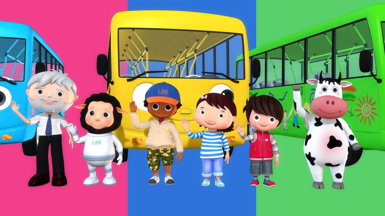 Bus Song for Kids 🚌 | Learn Different Types of Buses | Nursery Rhymes & Kids Songs - ABCs and 123s