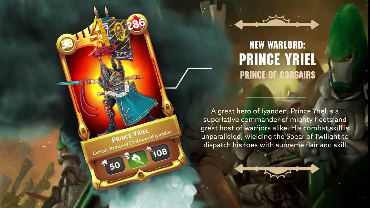 Prince Yriel joins the fray in Warhammer Combat Cards