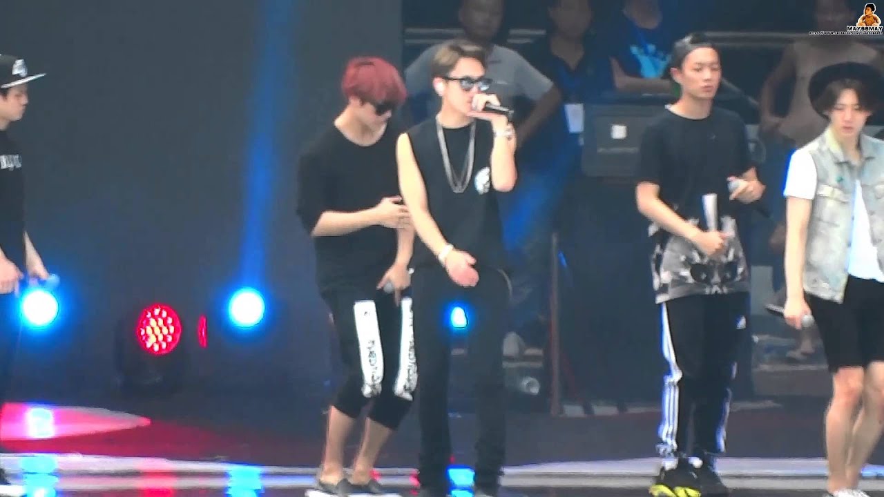 140802 비스트 BEAST Crazy Kpop Concert in Shenzhen rehearsal - GOOD LUCK