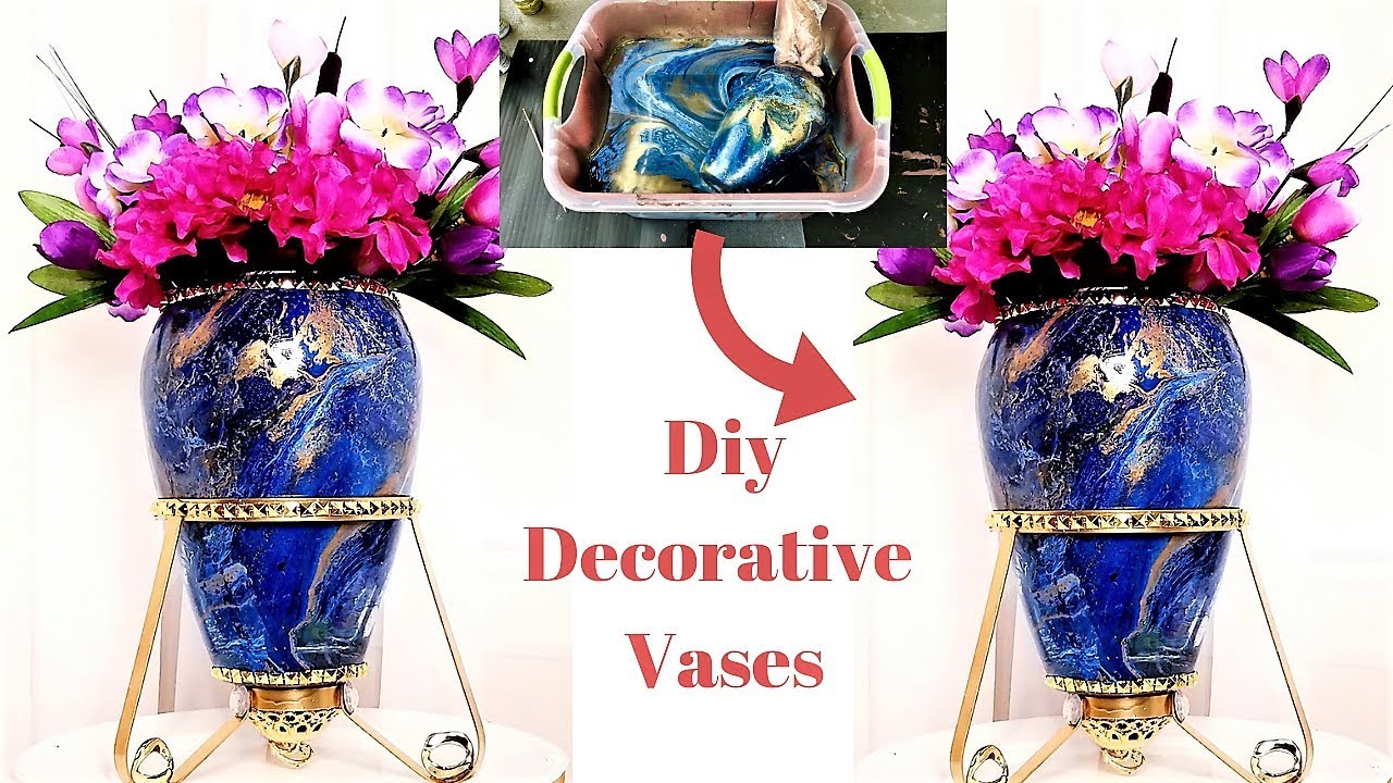 HOW TO MAKE  QUICK AND EASY VASES| HOME DECORATING IDEAS ON A BUDGET 2019