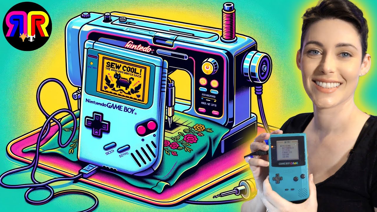 Используем швейную машинку Nintendo Game Boy! | Singer Isek 1500