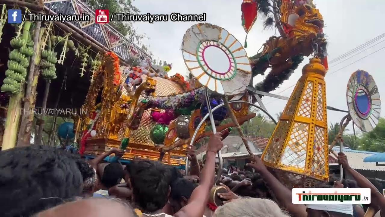 🔴 Live Thiruvaiyaru Panchanatheeswara Alaya Chithirai Peruvizha - Sapthasthanam | Thiruvaiyaru