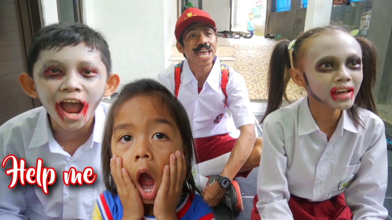 DI CULIK HANTU PAS MAIN SEMBUNYI SEMBUNYIAN !!!PARODI LUCU SEKOLAH ZOMBIE | Princess Rara