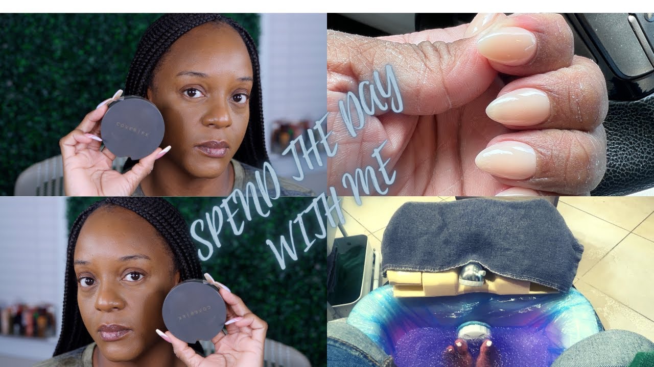 COVER FX FOUNDATION* THE BRAND NOBODY TALKS ABOUT* SPEND THE DAY WITH ME MAKEUP NAILS  & EXCERISE
