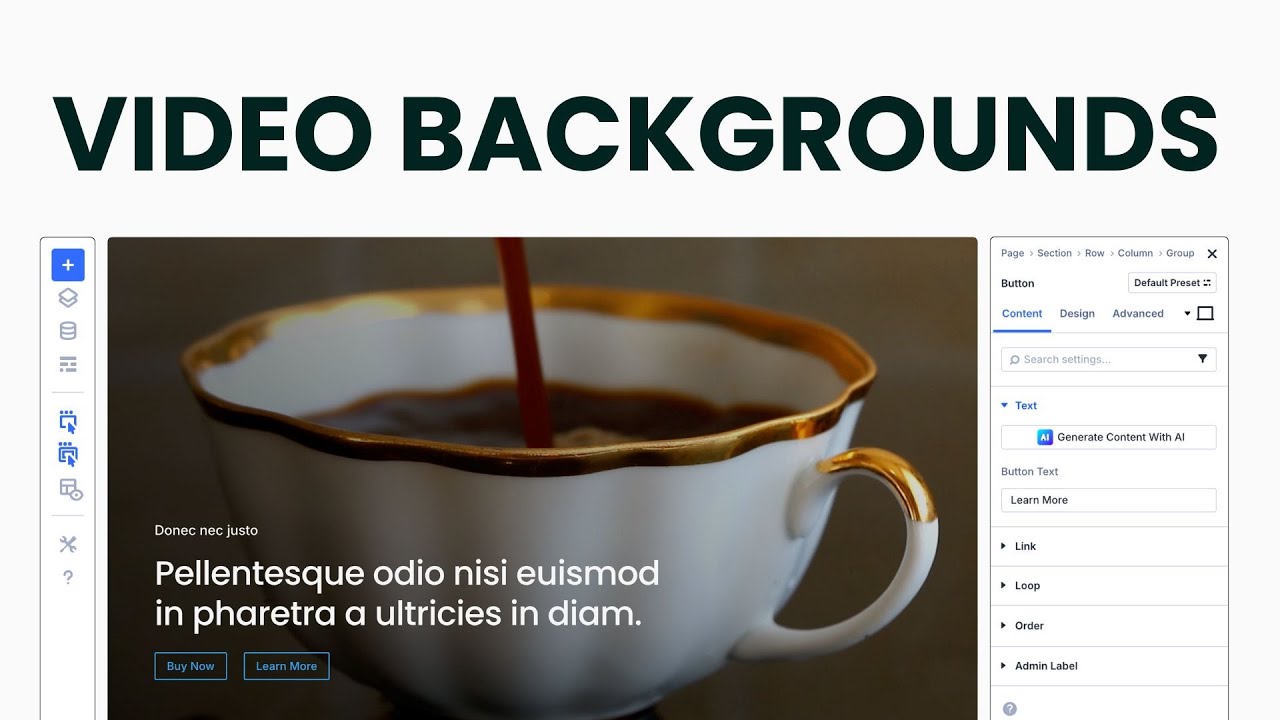 Create an Apple-Style Video Background in Divi 5.