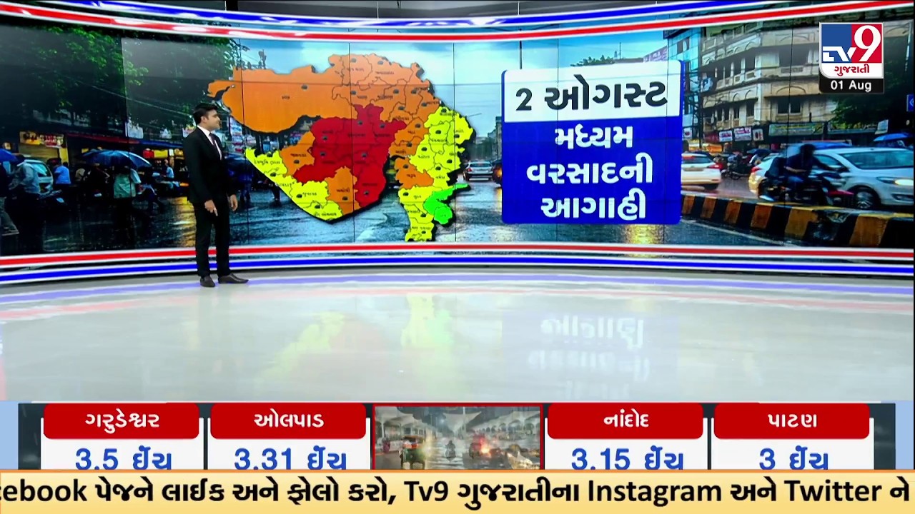 Gujarat Rain Update: Red Alert Ends, Rainfall Set to Ease from August 2 | TV9Gujarati
