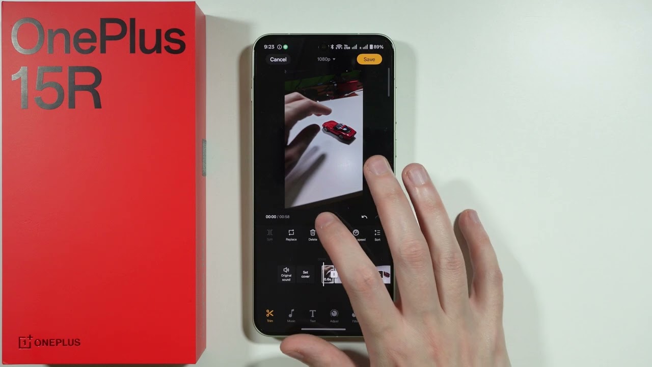 OnePlus 15R: Как редактировать замедленные видео