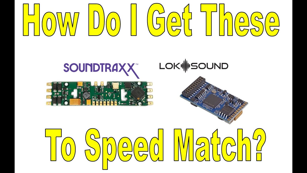How Do I Speed Match My ESU LokSound 5 And My Soundtraxx Econami?
