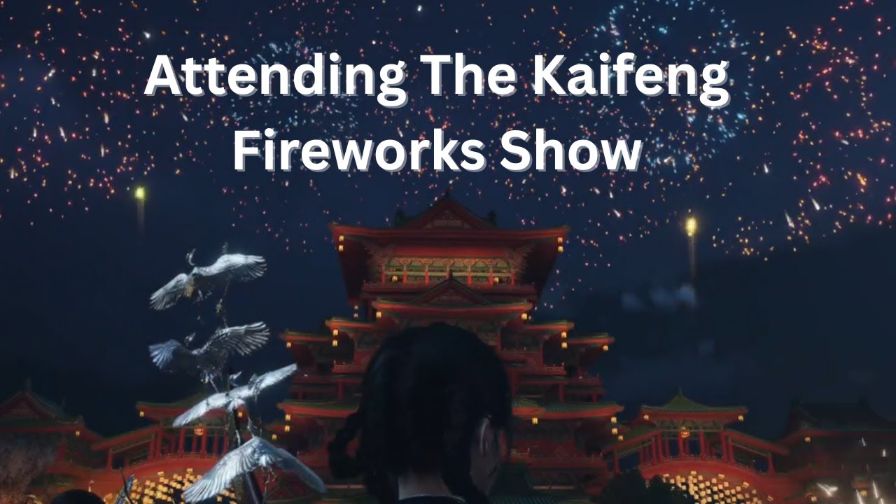 Attending The Fireworks Show in Kaifeng at Pearlglow Lake in Where Winds Meet