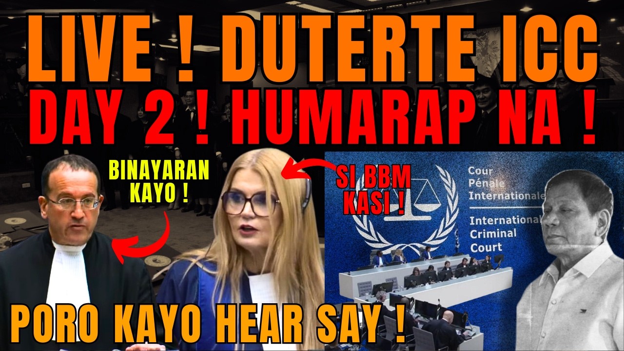 LIVE ! DAY 2 2ND SESSION | DUTERTE HUMARAP NA! FPRRD SA ICC HEARING !