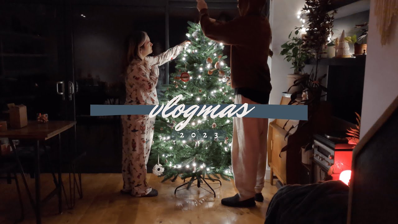 Putting the tree up & meet our dog! | VLOGMAS 01 2023