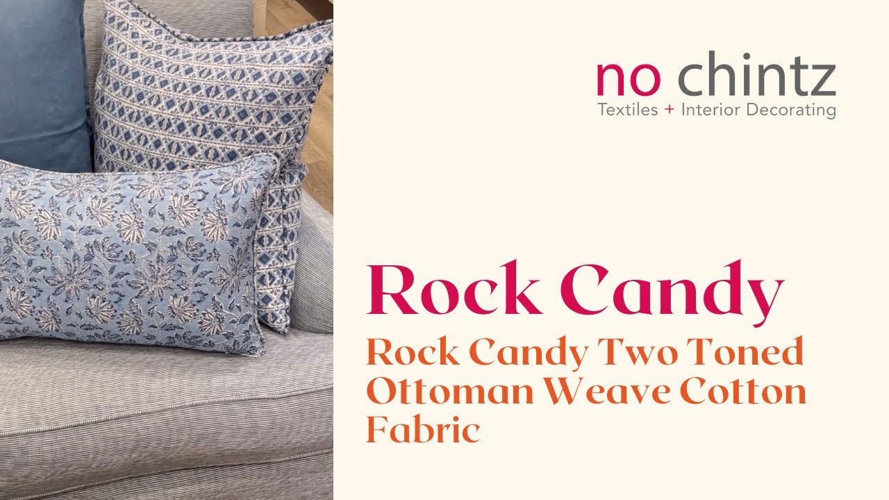 Rock Candy Two Toned Ottoman Weave Cotton Fabric - No Chintz Textiles & Interior Decorating