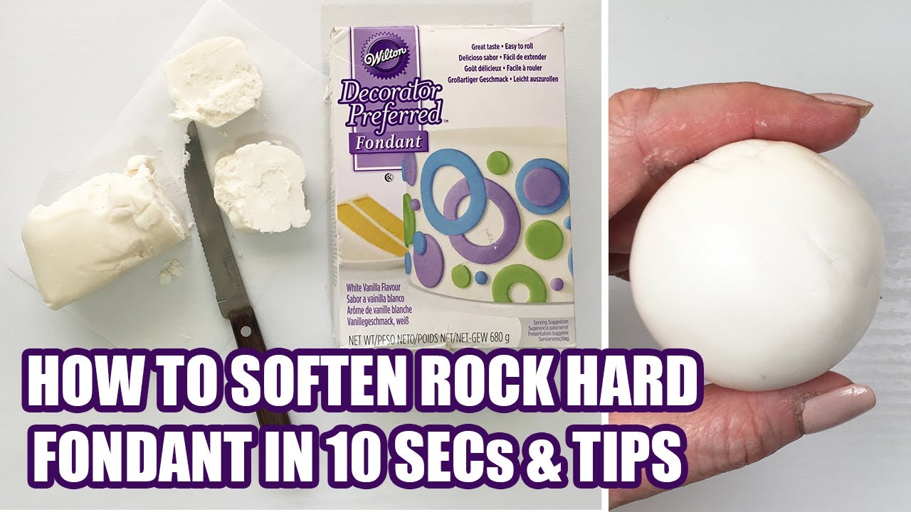 How to Soften Rock Hard Dry Fondant In 10 Seconds! ⏰
