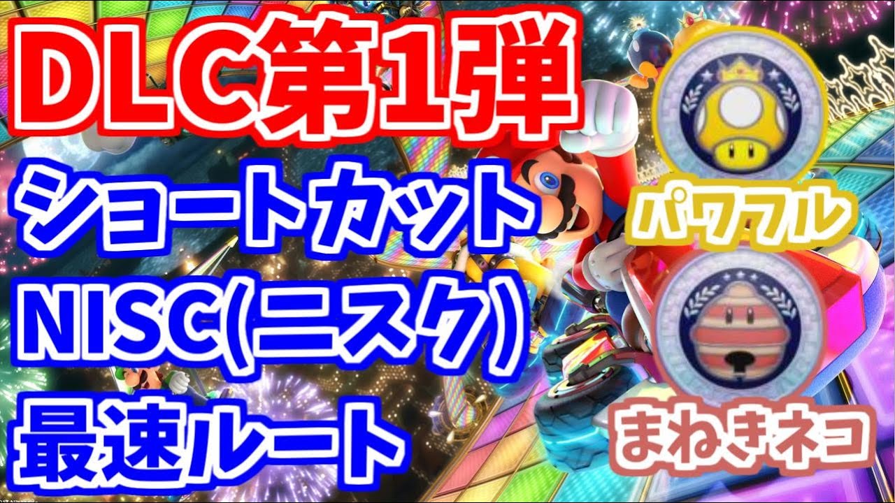 【DLC第1弾】第14回はたさこゼミ「各コースのショートカット、NISC、最速ルートについて パワフル、まねきネコカップ編」【マリオカート8デラックス】