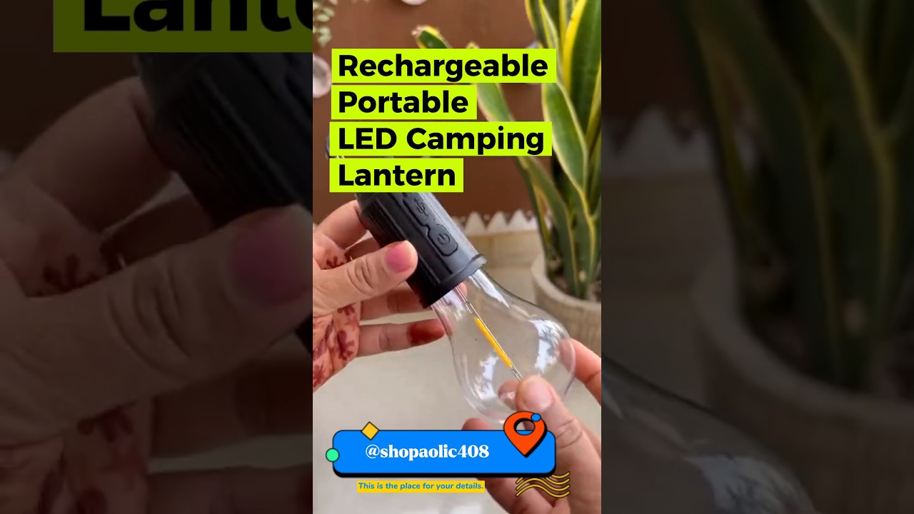 ❤Rechargeable Portable LED Camping Lantern, #shots #shortsfeed #gadgets #ytshorts #rechargeable