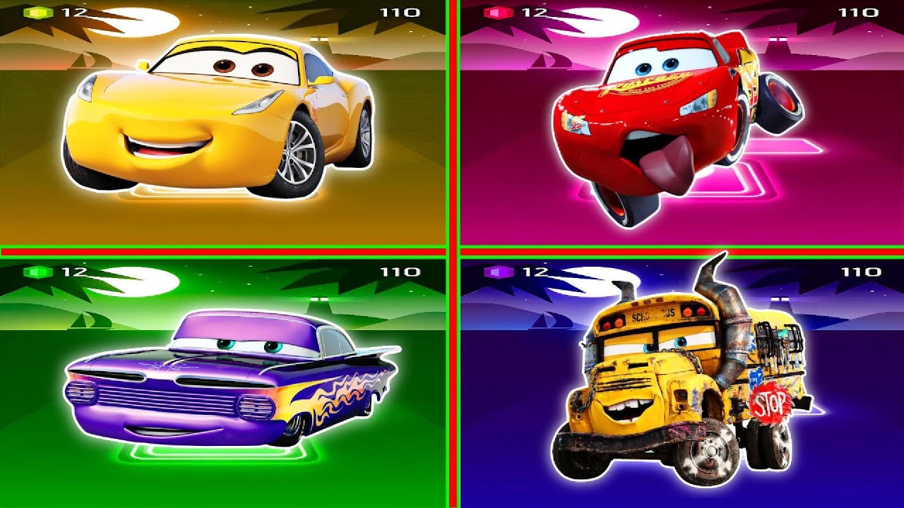 Lighting McQueen eater 🆚 McQueen Cars - Tiles Hop EDM Rush