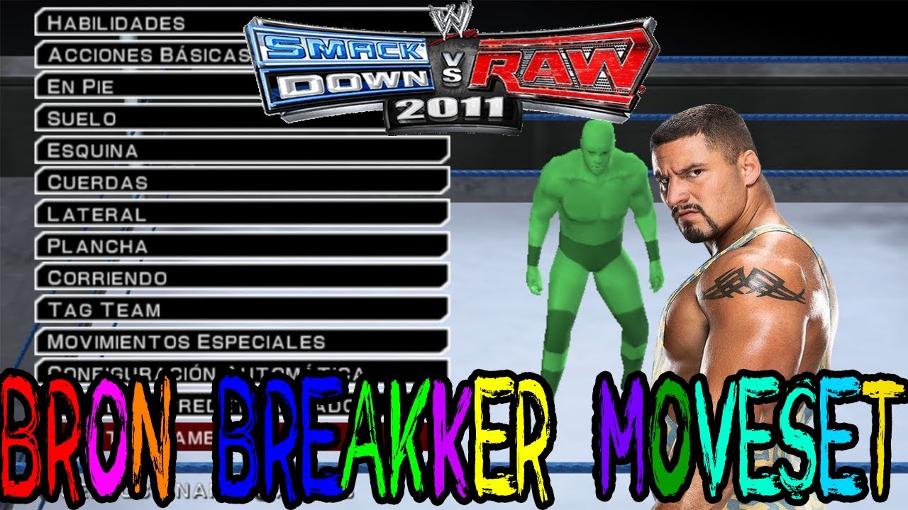 WWE SvR 2011 Bron Breakker CUSTOM Moveset PS2 & PSP