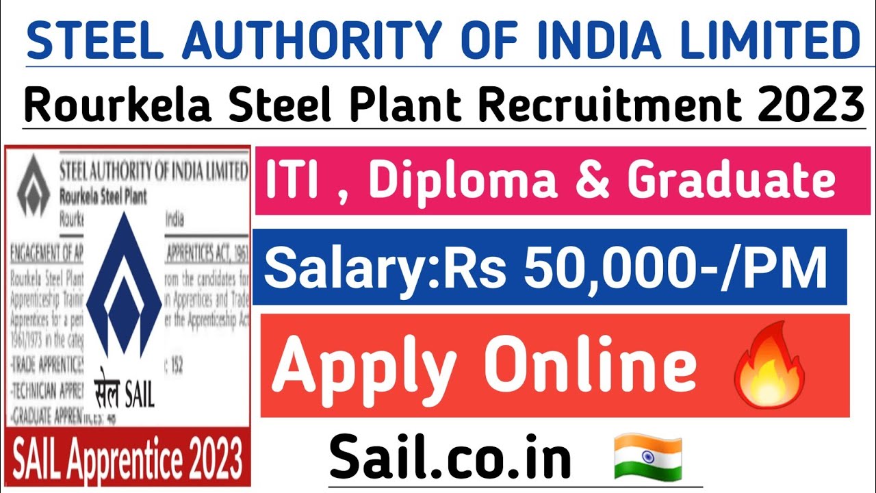 SAIL Recruitment 2023 Apply Online | SAIL Recruitment 2023 Syllabus | SAIL Recruitment 2023 Rourkela