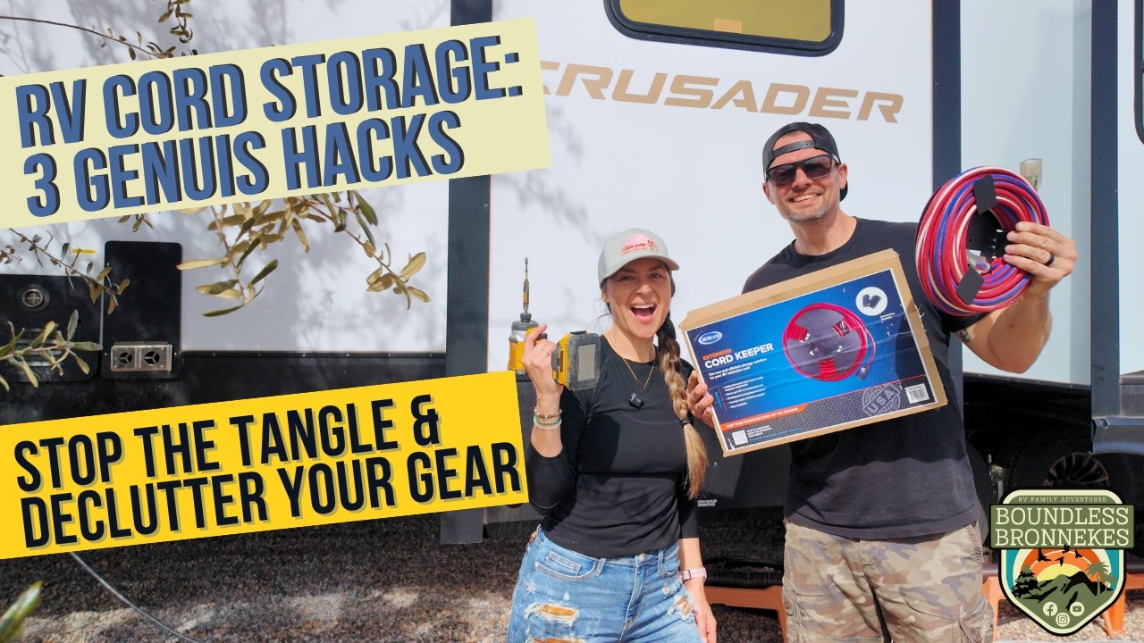 RV Cord Storage Hacks&mdash;  Say Goodbye to Tangled Cords & Clutter!