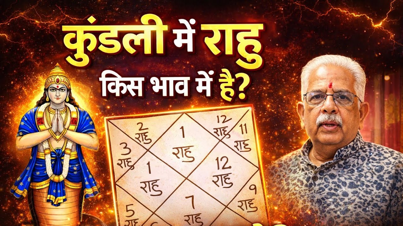 कुंडली में राहु का घर बताएगा आपका भाग्य! 12 भावों में राहु के रहस्यमयी फल||