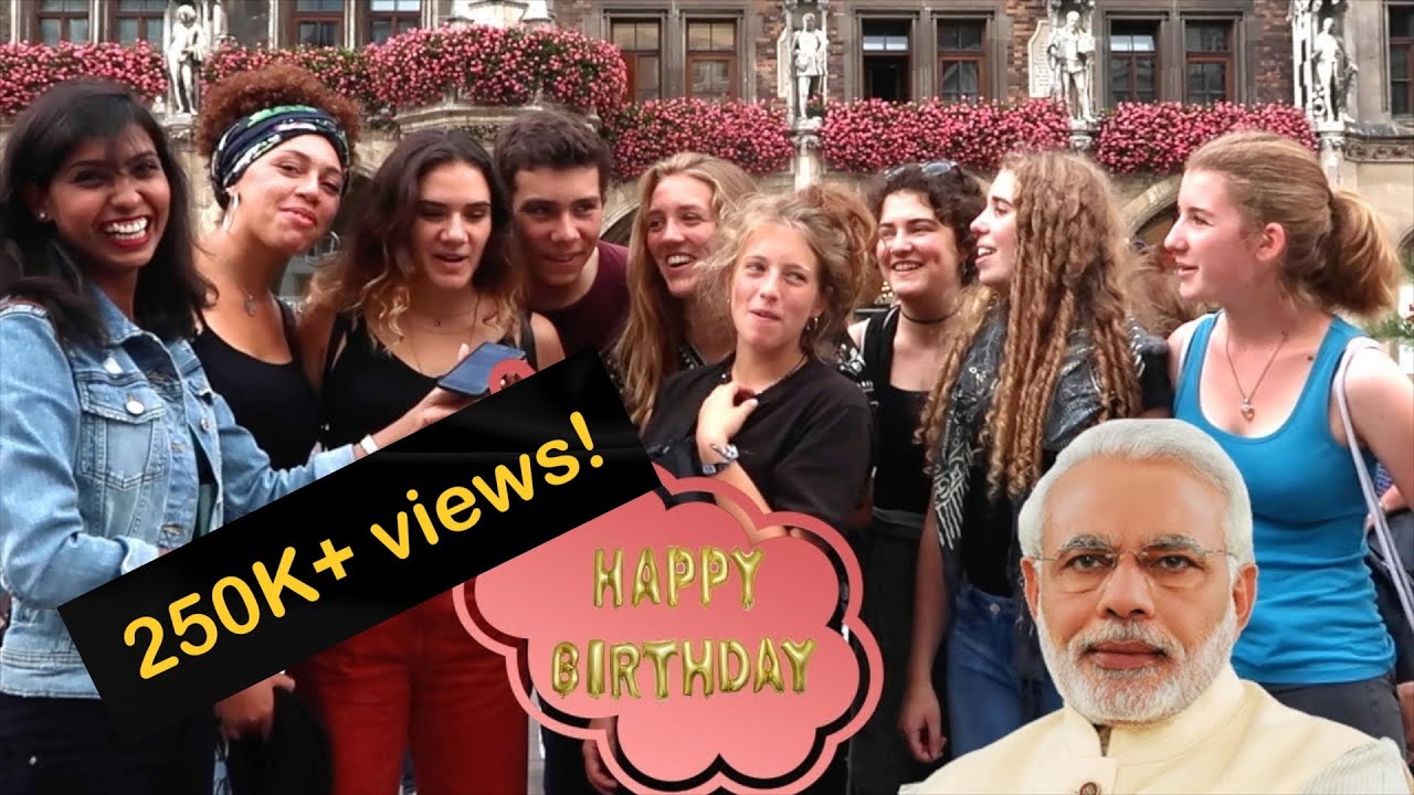Birthday Wishes to Narendra Modi from all over the World!| Indian Youtuber in Germany | #DesiFirangi