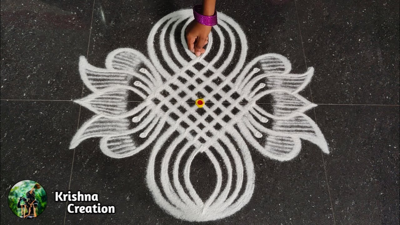 Aadi Madham Special Padi Kolam | 3*1 Aadivelli Simple Kolam | Aadiperukku Easy Rangoli Design