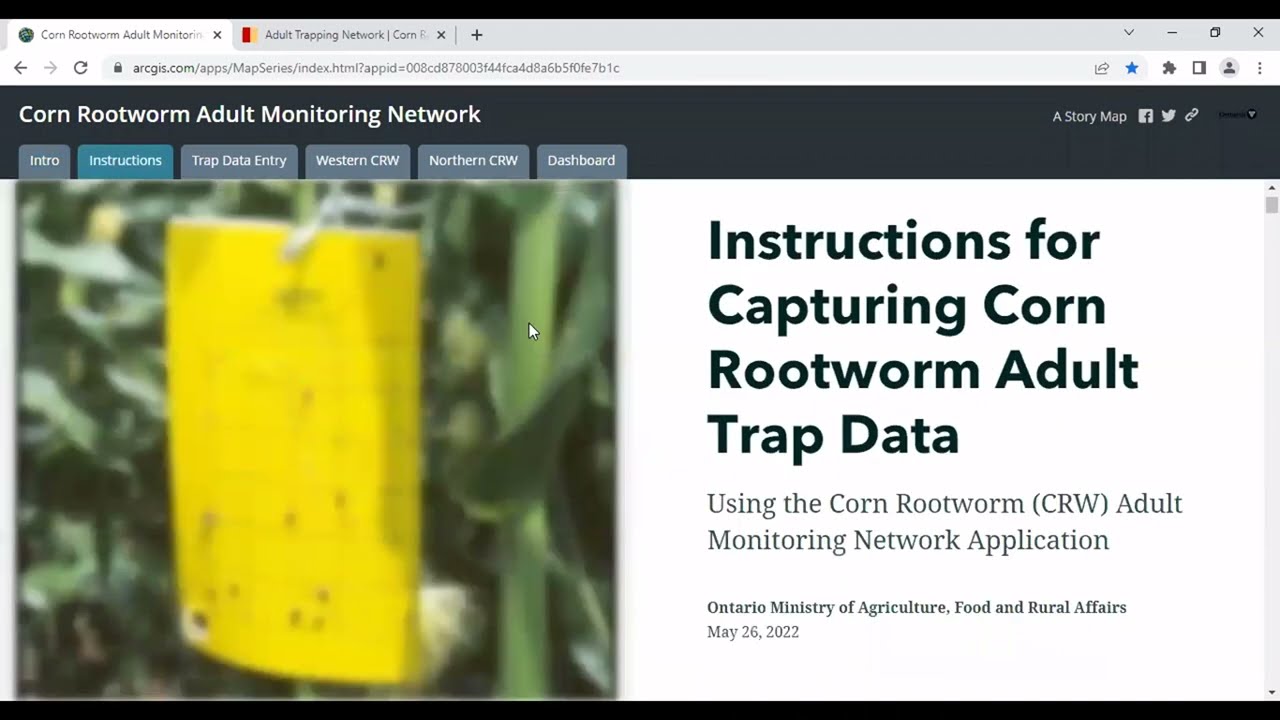 CRW Trap Network Trap Site Entry Demo for Desktop Browsers