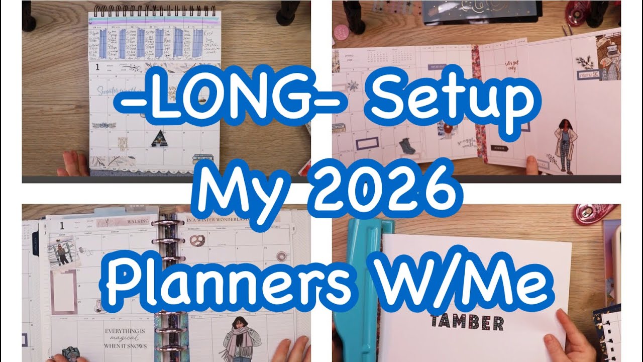 Planner Setup January 2026 Laurel Denise Planner SCOUT NANCY ANNE +Plum Paper Vertical Horizontal