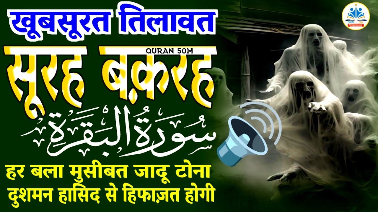 Fast Voice Surah Baqarah | Surah Baqarah Four Rizq | Sure Bakra ki tilawat Quran 50M