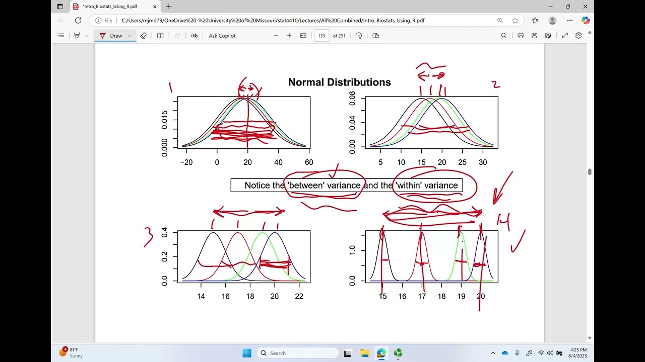 [bsr28] Introduction to Biostatistics: Chapter 8 Analysis of Variance (part 1/4)