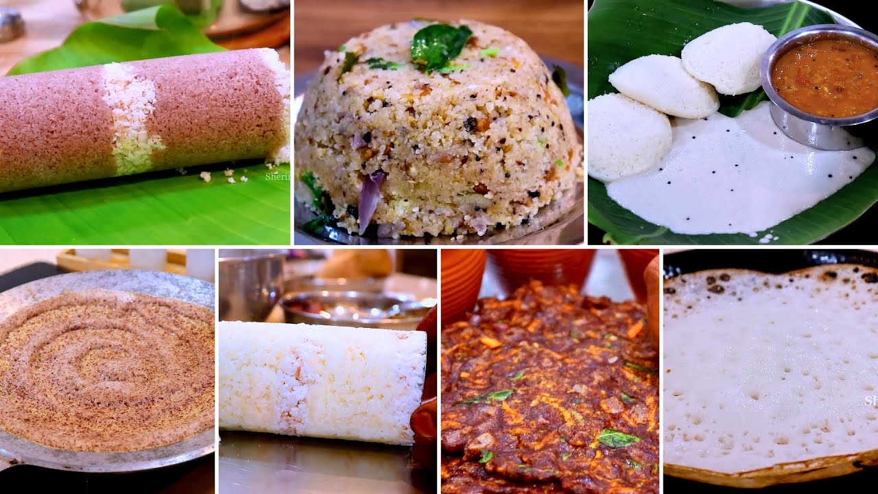 தினமும் காலைல டிபன் என்ன செய்யலாம்னு கவலையே வேணாம் 7 Days 7 Breakfast Recipes | Breakfast In Tamil