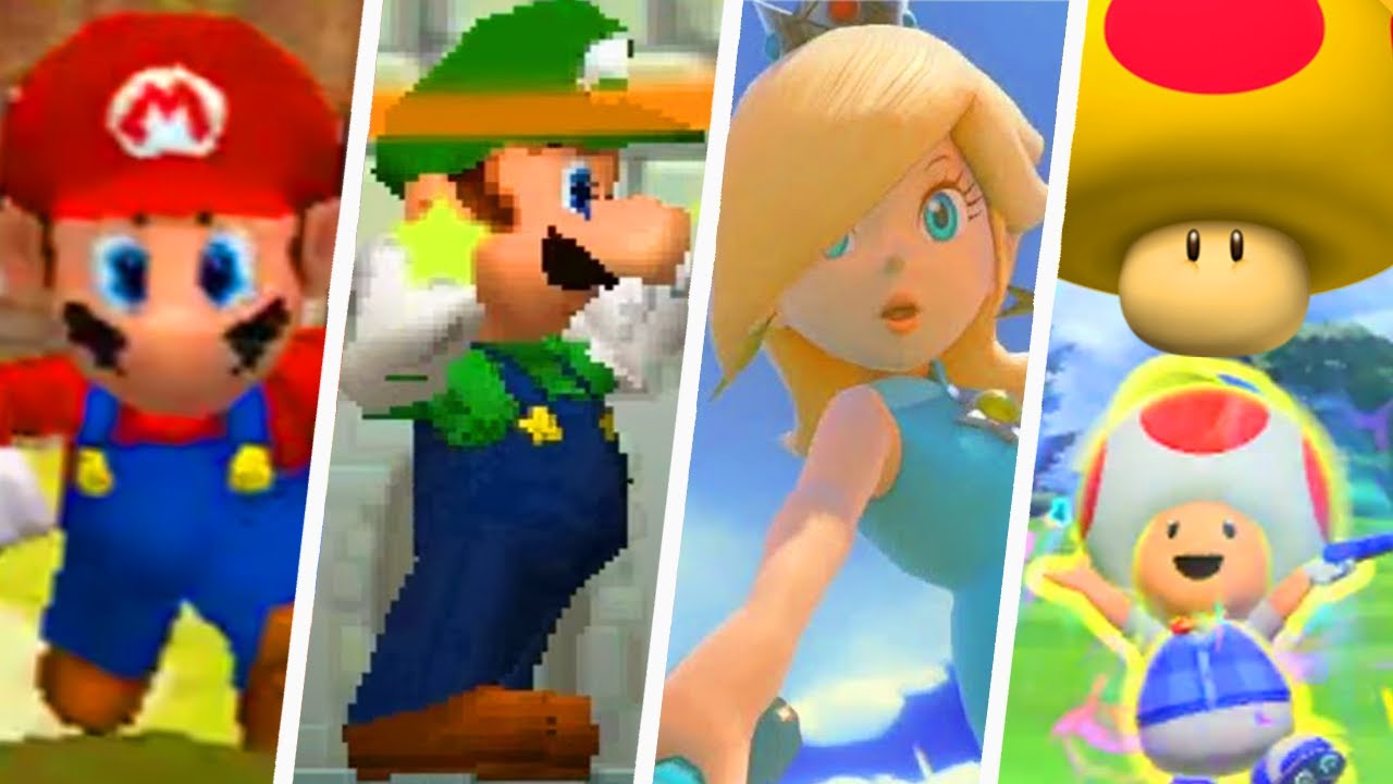 Evolution of Mega Mushroom in Super Mario Games (2000 - 2021)