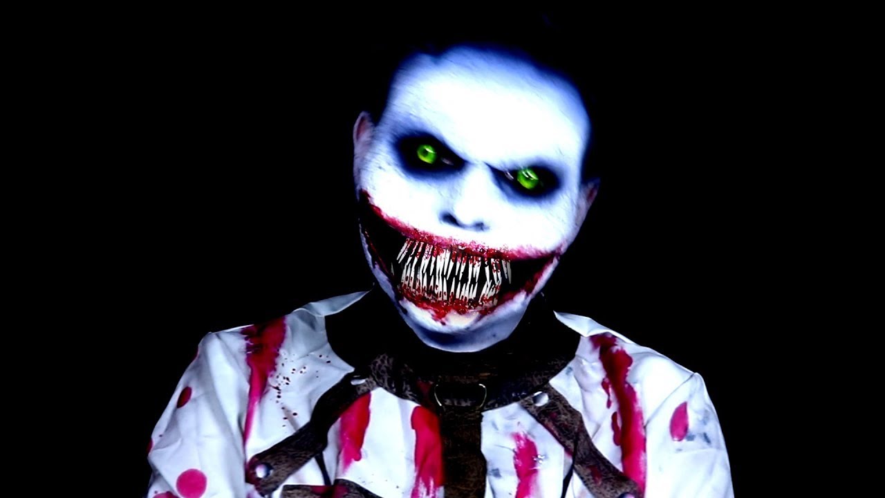 Вдохновленный изданием Asylum от Jeff the Killer - Creepy Pasta - Урок по макияжу!