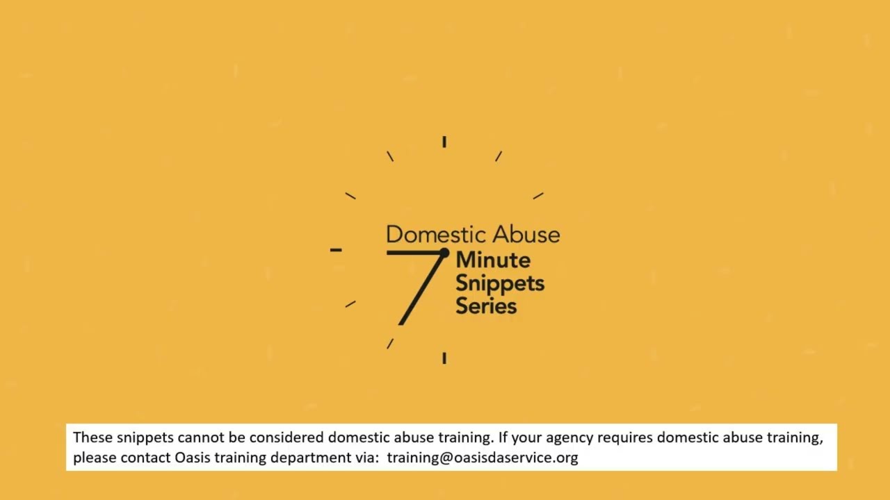 Support & Signposting | Domestic Abuse 7 Minute Snippets