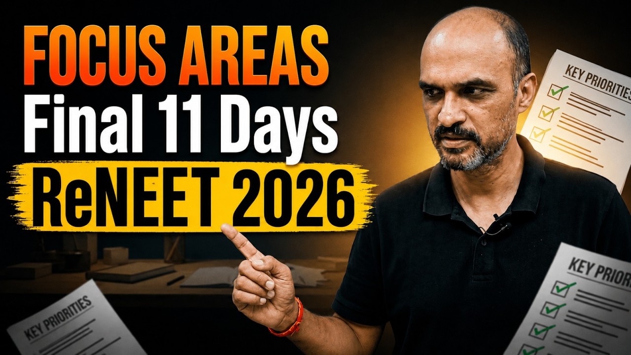 Final Push in Final 11 Days till ReNEET 2026 - Live with Kapil sir!!!