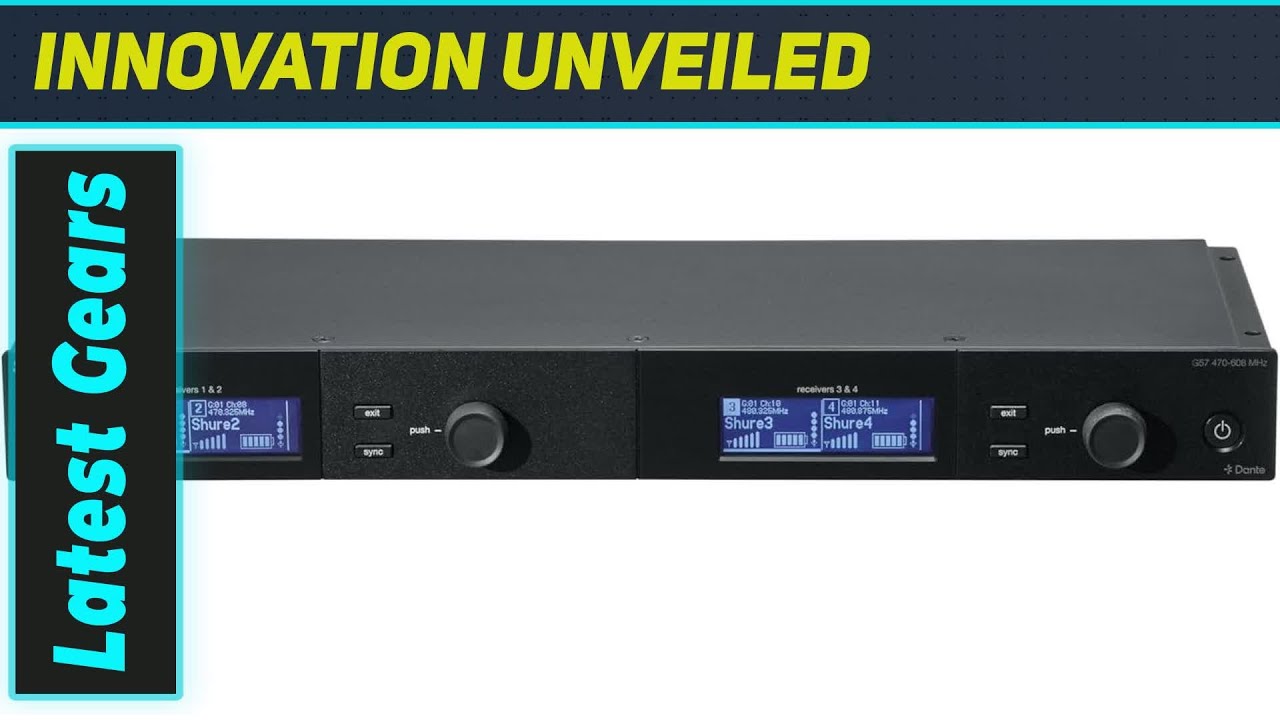 Shure SLX-D Digital Wireless Quad Receiver Dante: The Ultimate Pro Audio Powerhouse