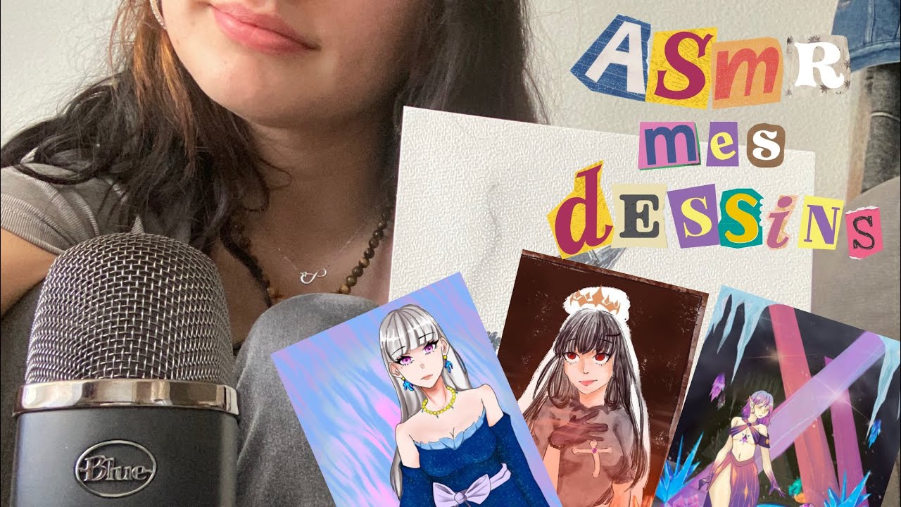 ASMR - je vous montre mes dessins 💫✨
