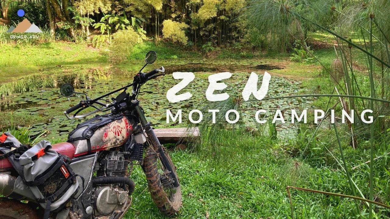 Zen Moto Camping ASMR | How to Pack Motorcycle DR650 | Silent Vlog
