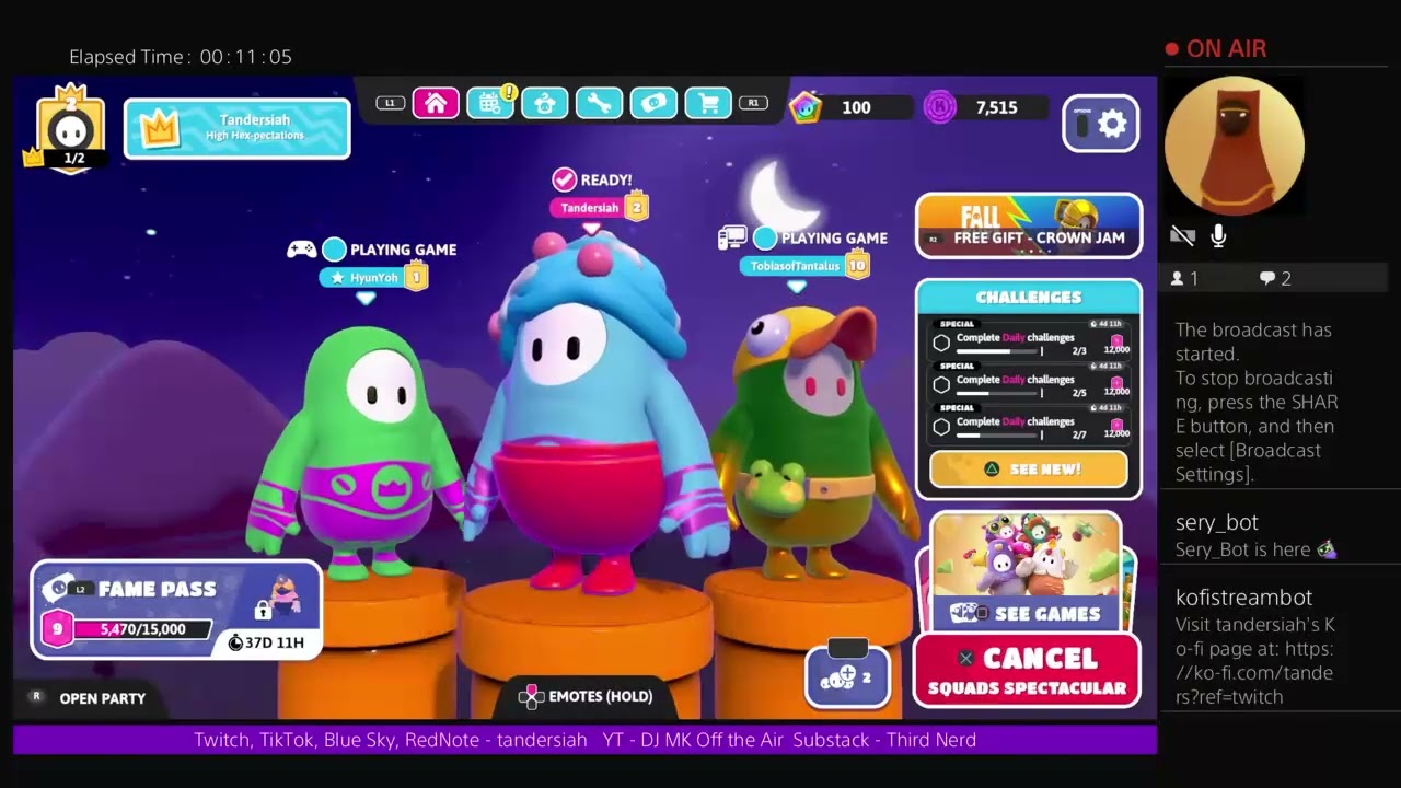 Chill Stream with me #NewYear - Fall Guys Pt 2