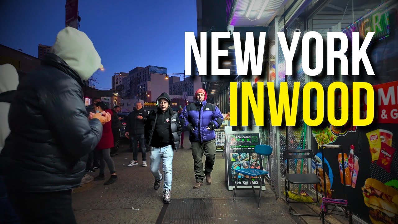 NYC Walking Tour 4K Dyckman Street, Manhattan Bachata, Bodegas & Uptown Energy