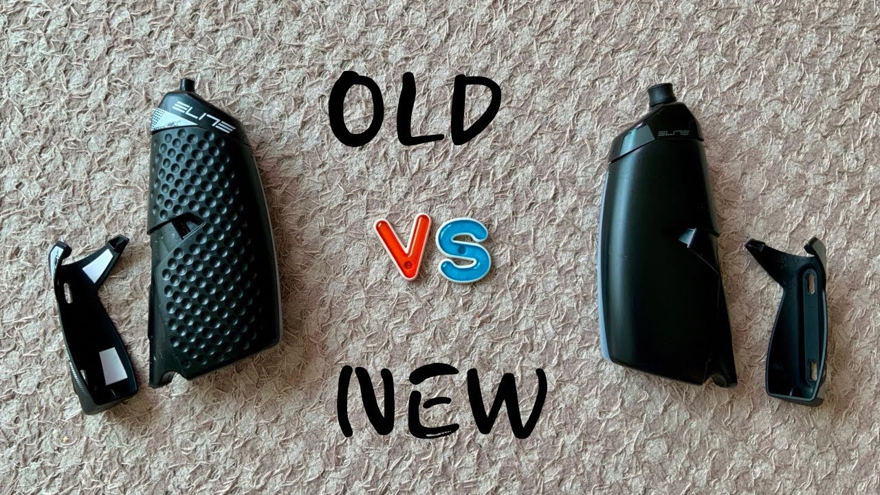 Elite Crono Cx Aero bottle, Old design Vs New.