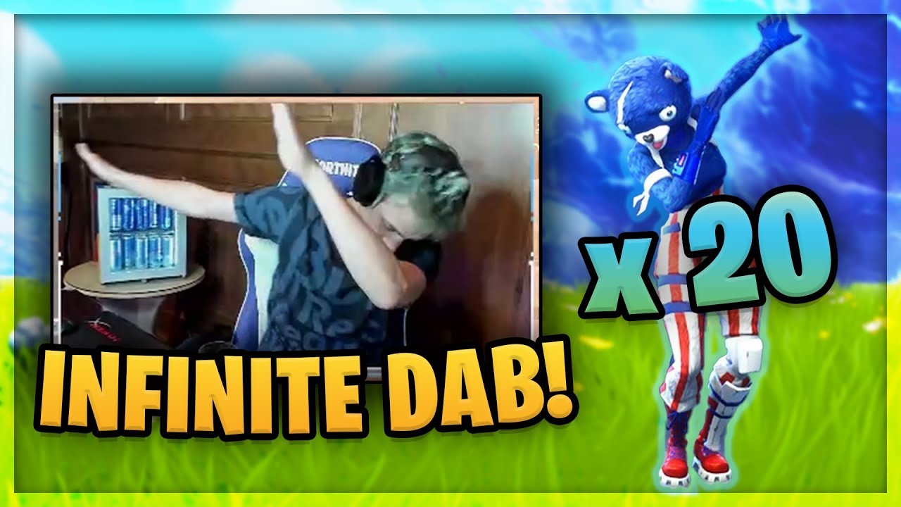 NINJA DOES THE INFINITE DAB AFTER WIN! (20 DABS IN A ROW)