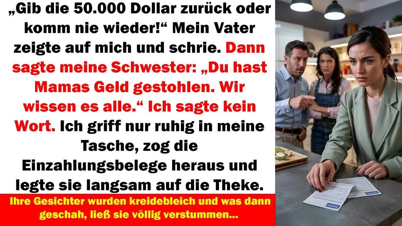 Sie beschuldigten mich, 50 000 $ gestohlen zu haben doch ein Dokument ließ sie alle verstummen