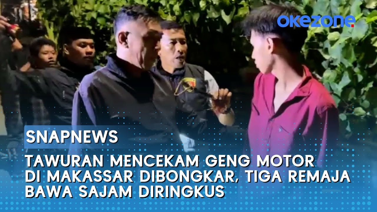 Tawuran Geng Motor Dibongkar Polisi, Tiga Remaja Bersenjata Tajam Diringkus