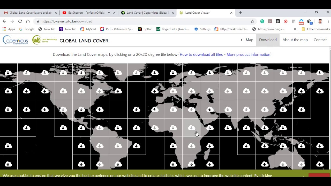 How to Download 2015 Global Land Cover