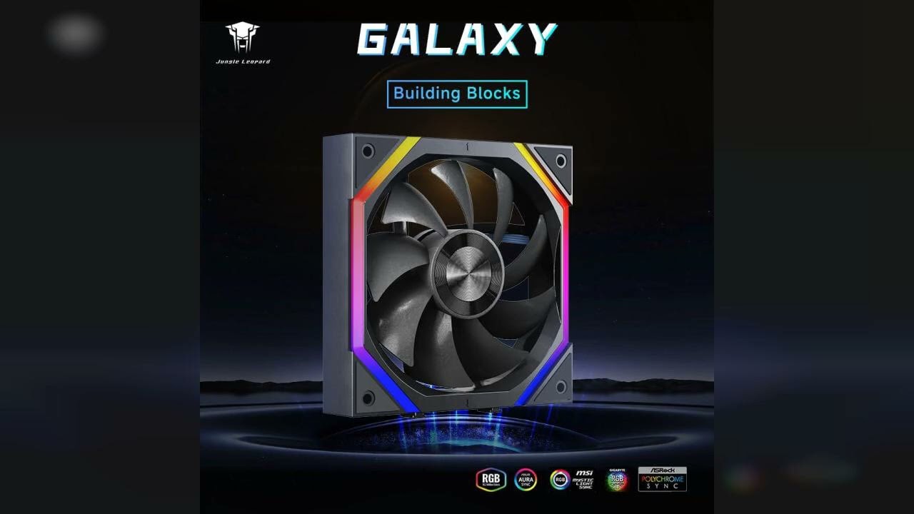 Review: Jungle Leopard Galaxy 120mm PC Reverse Blade Case Fans, ARGB and PWM Cooling Fan PC, A...
