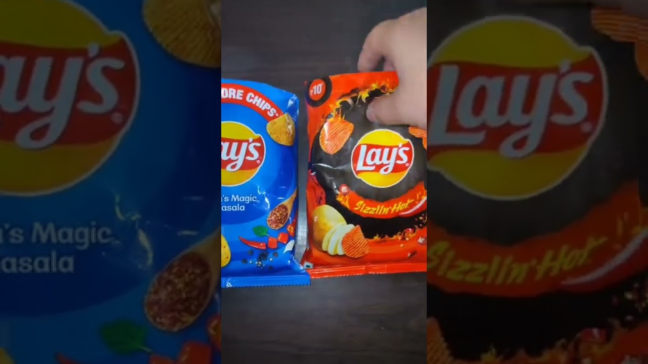 Lays magic masala V/S Lays sizzlin hot🌶️🌶️